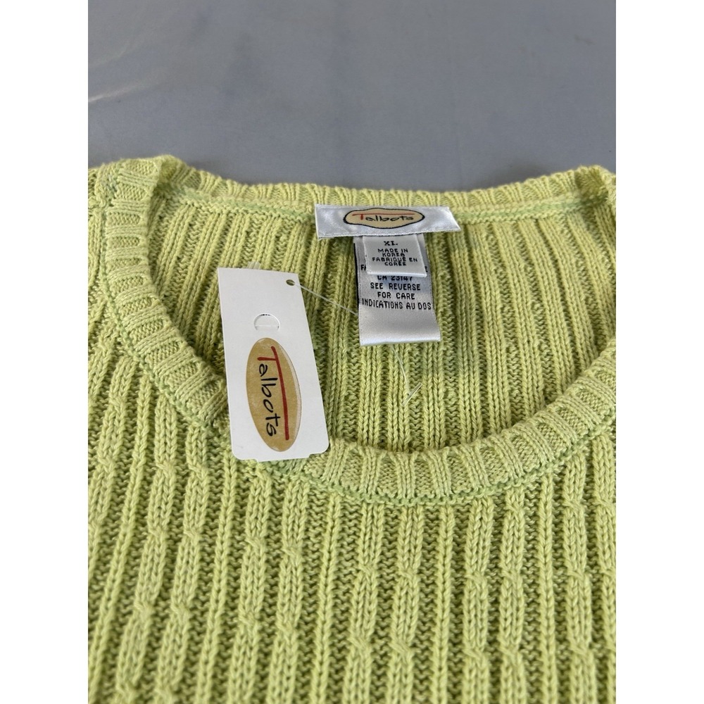 Womens XL Tops Lot Talbots Green Sweater Who What Wear Striped Sleeveless - Picture 8 of 16